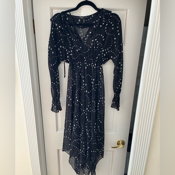 Maje Retro Star Print Midi Dress - Size 1 (XS/S) - Picture 3 of 5